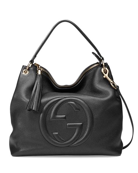 gucci soho hobo black bag|Gucci hobo bag vintage black.